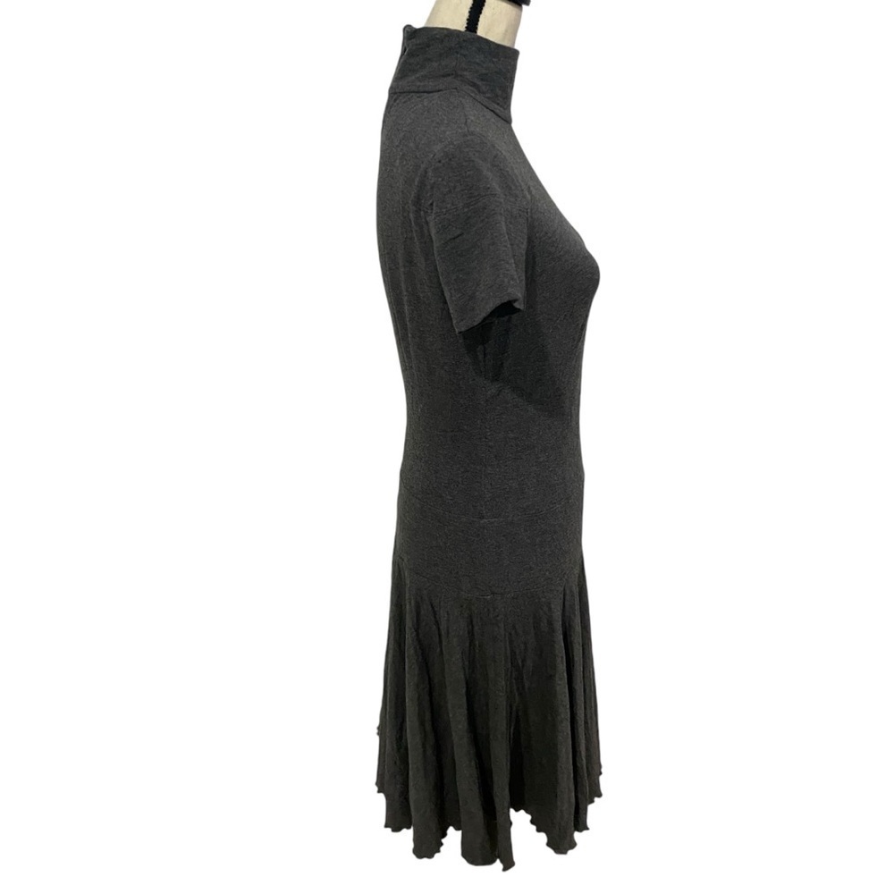 Gio’Guerreri Wool Blend Midi Dress Gray Size S Made in Italy - Picture 3 of 11